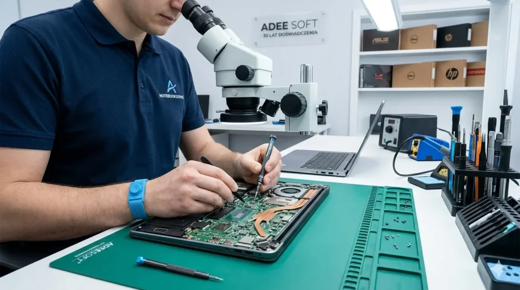 serwisant naprawa laptopa w serwisie w Mikołowie
